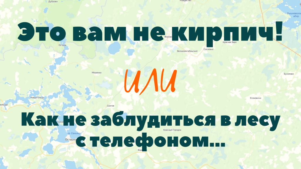 Приложение чтобы не заблудиться в лесу для айфон без интернета